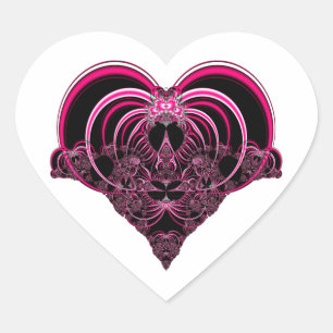 Sticker Cœur Modèle en forme de coeur