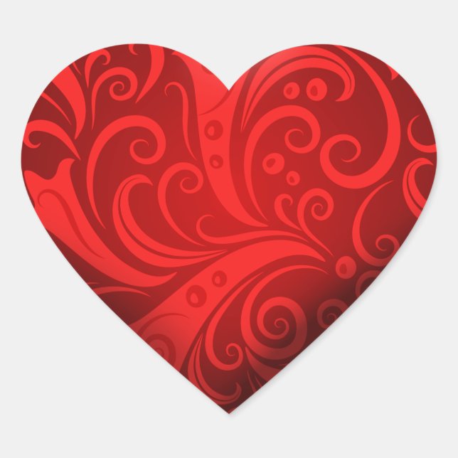 Sticker Cœur Moderne Tendance Élégant Meilleur Populaire Amour (Devant)