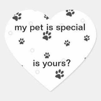 STICKER CŒUR MON ANIMAL EST DES TICKERS SPÉCIAUX