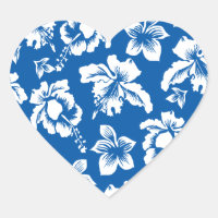 Motif de fleurs bleues Hawiian