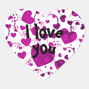 Sticker Cœur MOTIF HEART ART 6 + votre texte