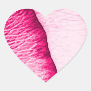 Sticker Cœur Motif pétal Rose de coeur cassé