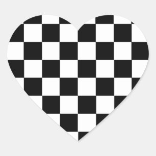 Sticker Cœur Motif vérificateur