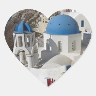 Sticker Cœur Mykonos Grèce Travel