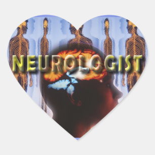 STICKER CŒUR NEUROLOGISTE NEUROLOGIE