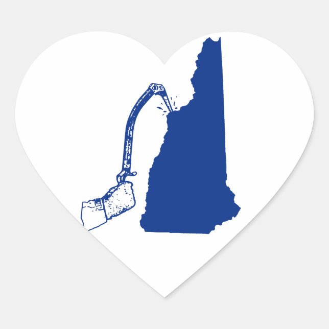 Sticker Cœur New Hampshire Ice Escalade (Devant)