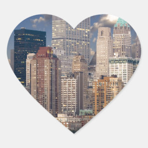 Sticker Cœur New York City Manhattan