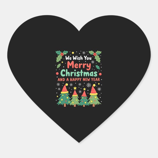 Sticker Cœur Noël Noël (Devant)