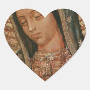 Sticker Cœur notre dame de guadalupe