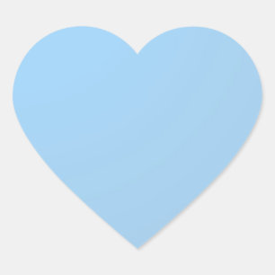 Sticker Cœur Nuances : Bleu bébé