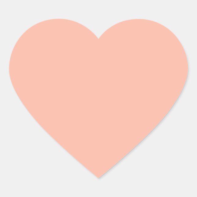 Sticker Cœur Nuances de crème : Ajouter votre texte à l'image (Devant)