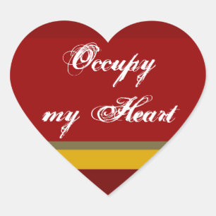 Sticker Cœur Occupons mon coeur