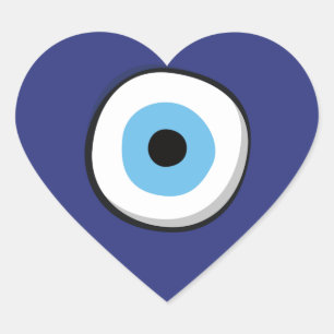 Sticker Cœur Oeil malin grec