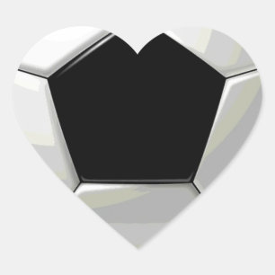 Sticker Cœur Oeuvre de soccer unique