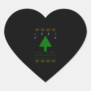 Sticker Cœur Oh Christmas Tree Chemist noir