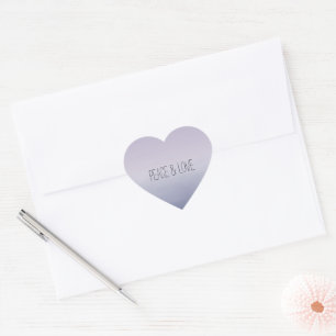 Sticker Cœur Ombre de lavande violette