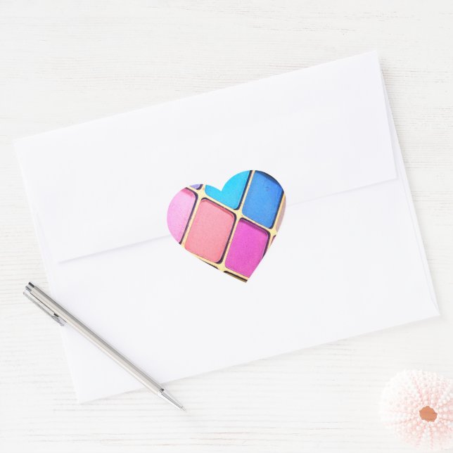 Sticker Cœur Ombre oculaire (Enveloppe)