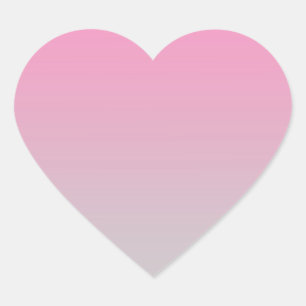 Sticker Cœur Ombre rose et gris