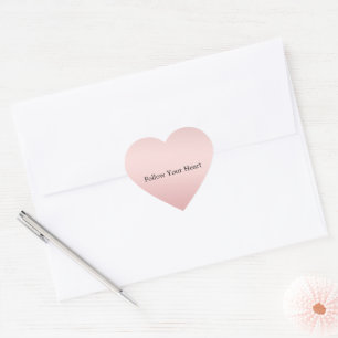 Sticker Cœur Ombre rose pâle