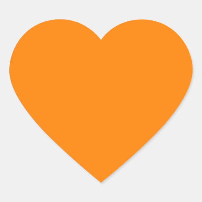 Sticker Cœur Orange (Devant)