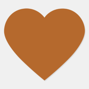Sticker Coeur Orange Brûlé