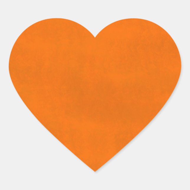 Sticker Cœur Orange sale (Devant)