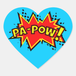 Sticker Cœur Pa-Pow !