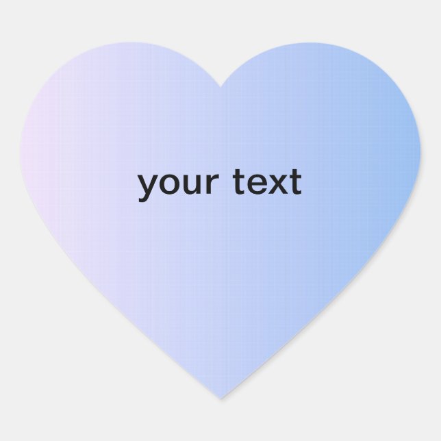 Sticker Cœur Pack d'autocollants Coeur bleu (Devant)