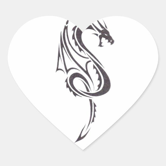 Sticker Cœur Pacte Du Dragon 2 (Devant)