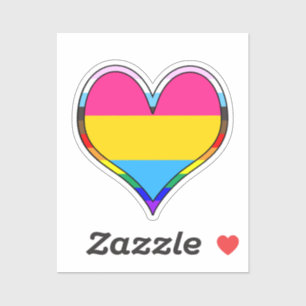 Sticker Coeur Pan Pride