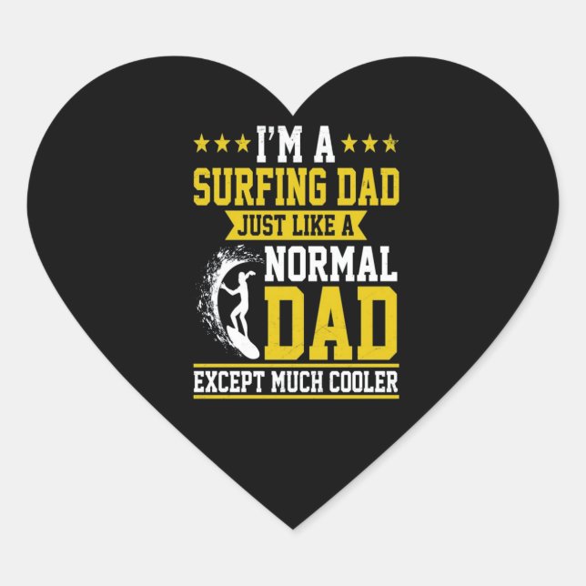 Sticker Cœur Papa Juste Like A Papa Normal (Devant)