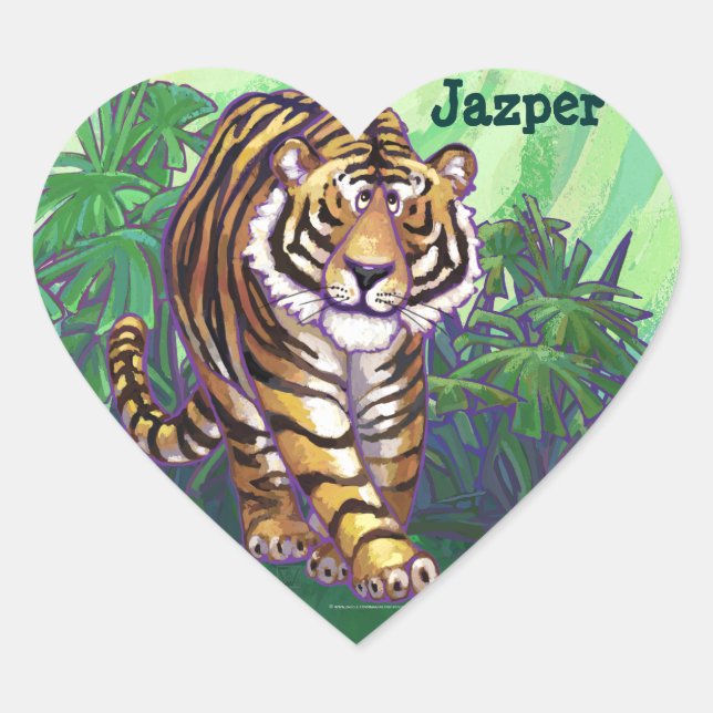 Sticker Cœur Papeterie Tiger (Devant)