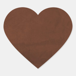 Sticker Cœur papier feuillet d'air frais02 RICH CAFFEE BROWN TE