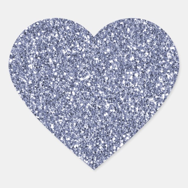 Sticker Cœur Parties scintillant Lilac violet (Devant)
