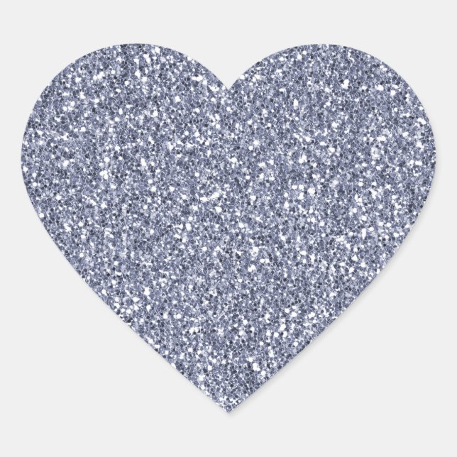 Sticker Cœur Parties scintillant violet Luxe (Devant)