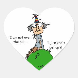 Sticker Cœur Pas au-dessus de l'Humour Hill