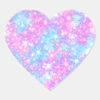 Sticker Coeur Pastel Sparkle Star