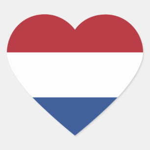 Sticker Cœur Pays-Bas/Hollande/drapeau néerlandais/hollandais