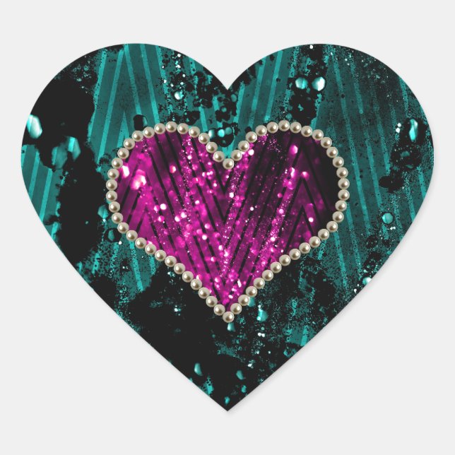 Sticker Cœur Pearl Heart (Devant)