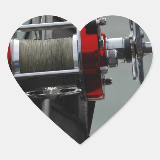 Sticker Cœur Pêche terminée (Devant)