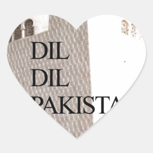 Sticker Cœur Père de la Nation : Mazar-e-Quaid