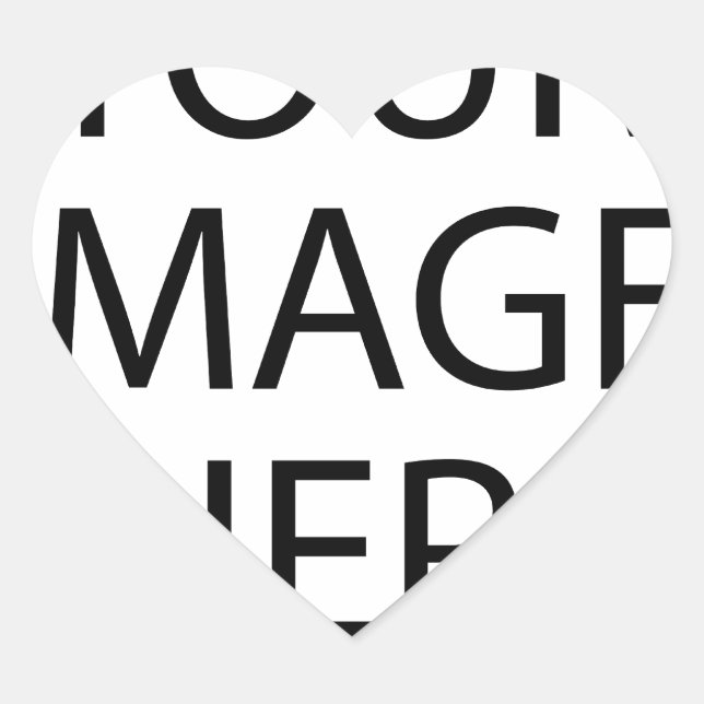 Sticker Cœur Personnalisé Personnalisé Votre Propre Photo (Devant)