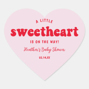 Sticker Cœur Petit amour Valentines's Day Baby shower