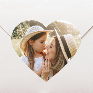 Sticker Cœur Photo en forme de cœur Amour personnalisé