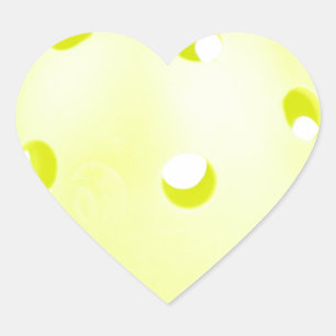Sticker Cœur Pickle BAll jaune