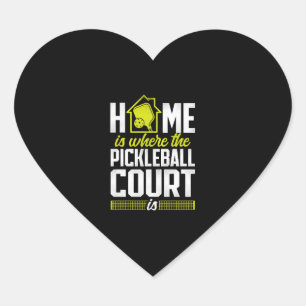 Sticker Cœur Pickleball Maison Est Où Se Trouve