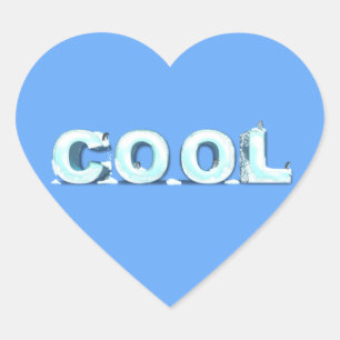 Sticker Cœur Pingouins cool