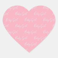 Pink Girly Script Baby Girl