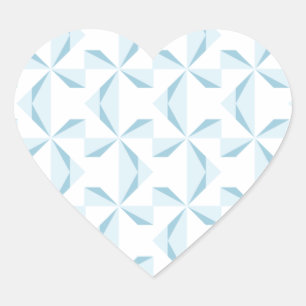 Sticker Cœur Pinroues bleues Sky