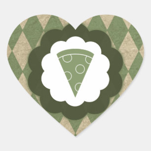 Sticker Cœur pizza